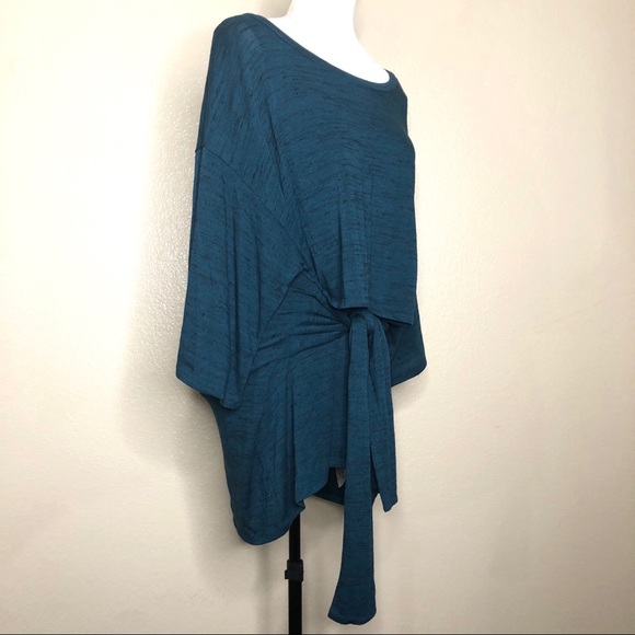 Motherhood Nursing Tunic Top Teal Blue Size L - Picture 2 of 7